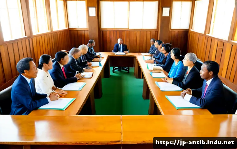 앤티가 바부다 정치적 이슈 - Photorealistic Caribbean parliamentary debate scene in Antigua and Barbuda, diverse elected official...